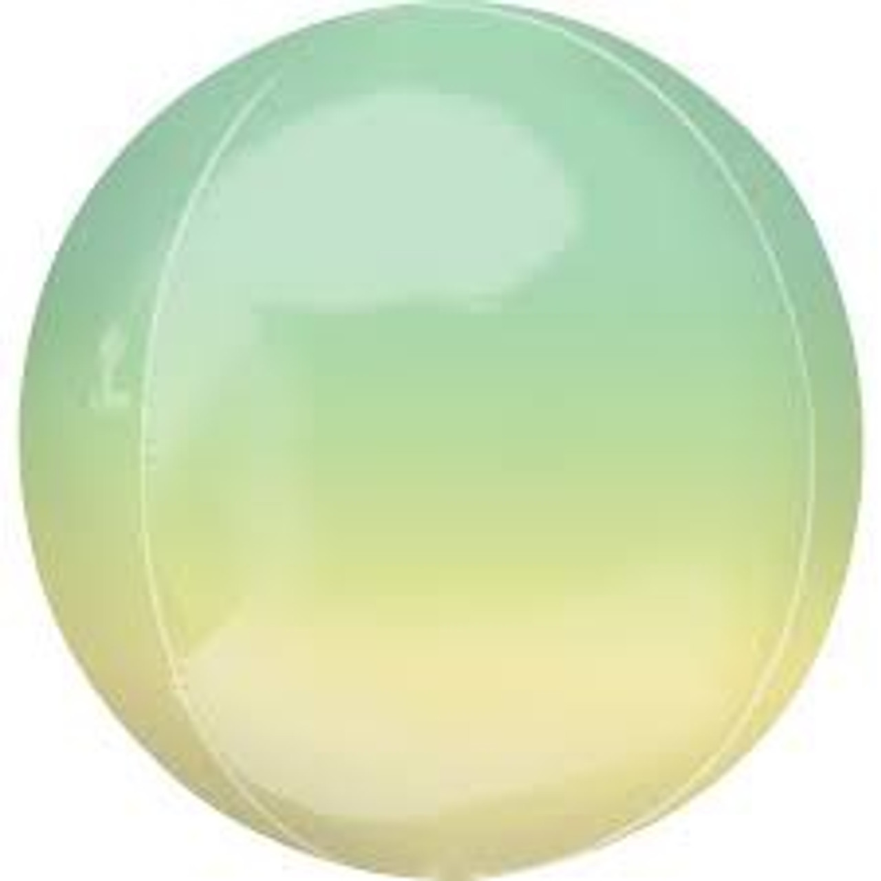 ORBZ OMBRE YELLOW/GREEN FOIL BALLOON 16 INCH
