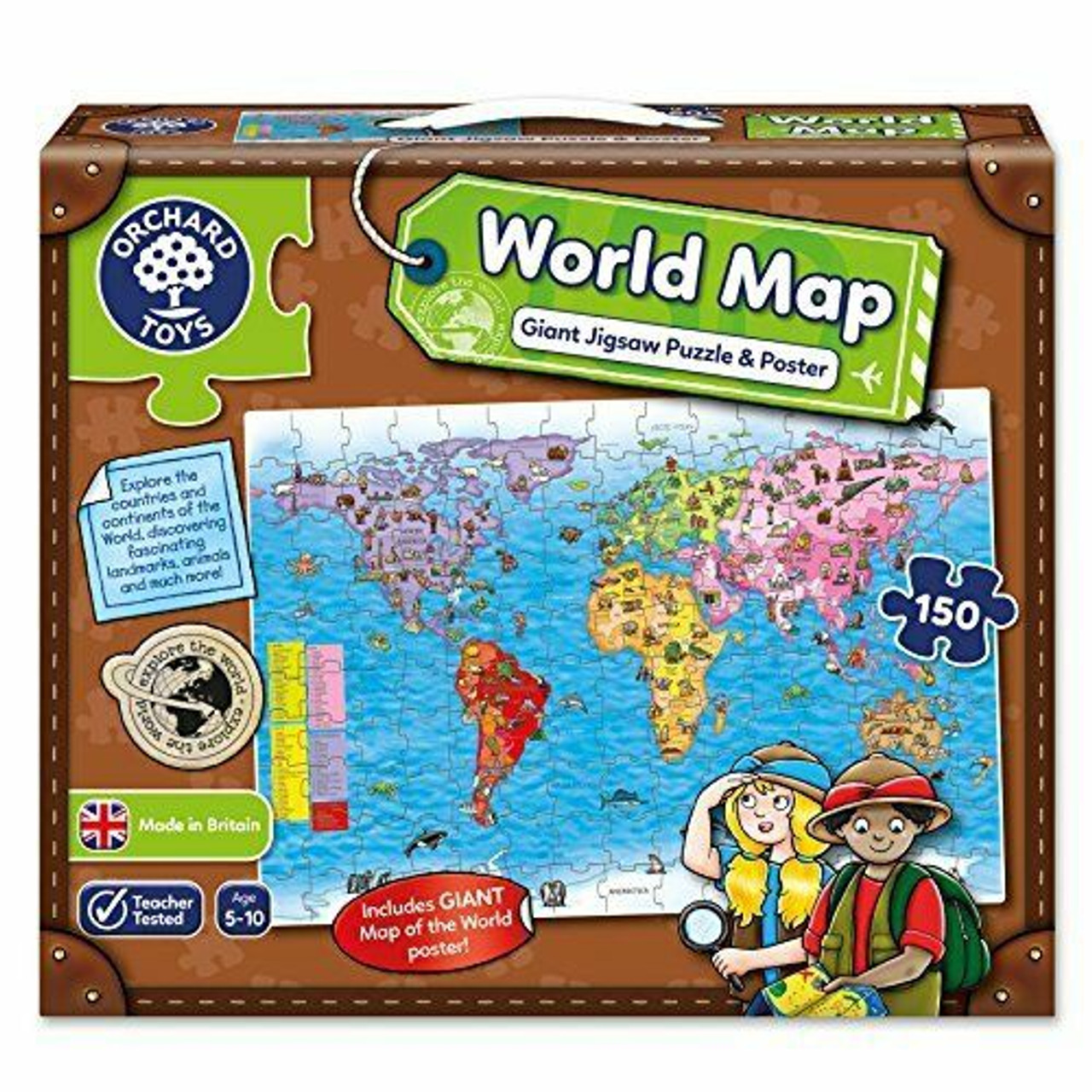 WORLD MAP GIANT PUZZLE