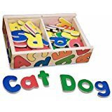 WOODEN ALPHABET MAGNETS