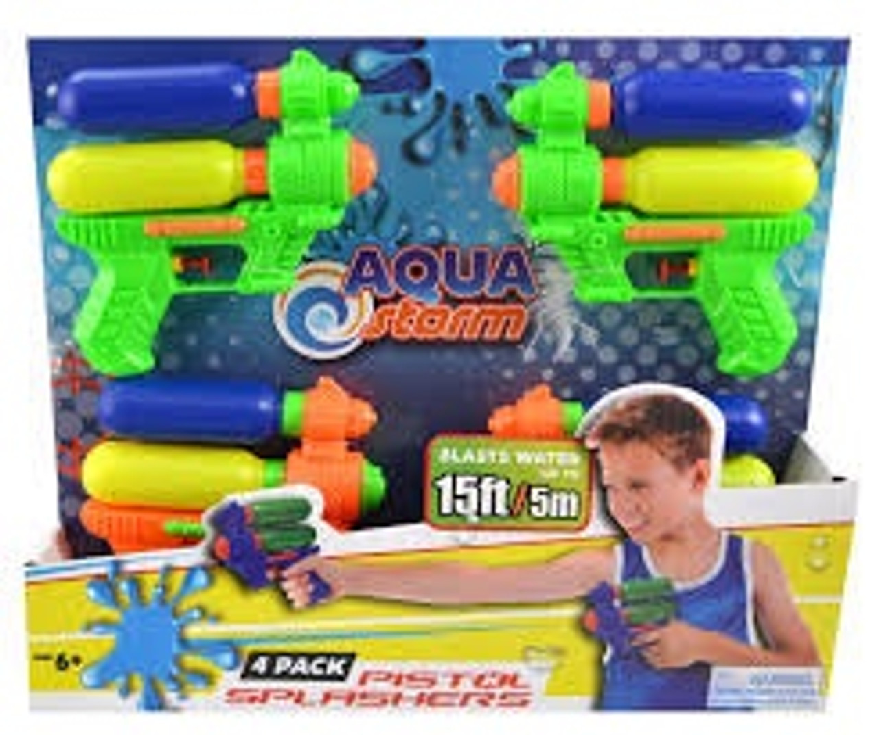AQUA STORM 4PK PISTOL SPLASHERS