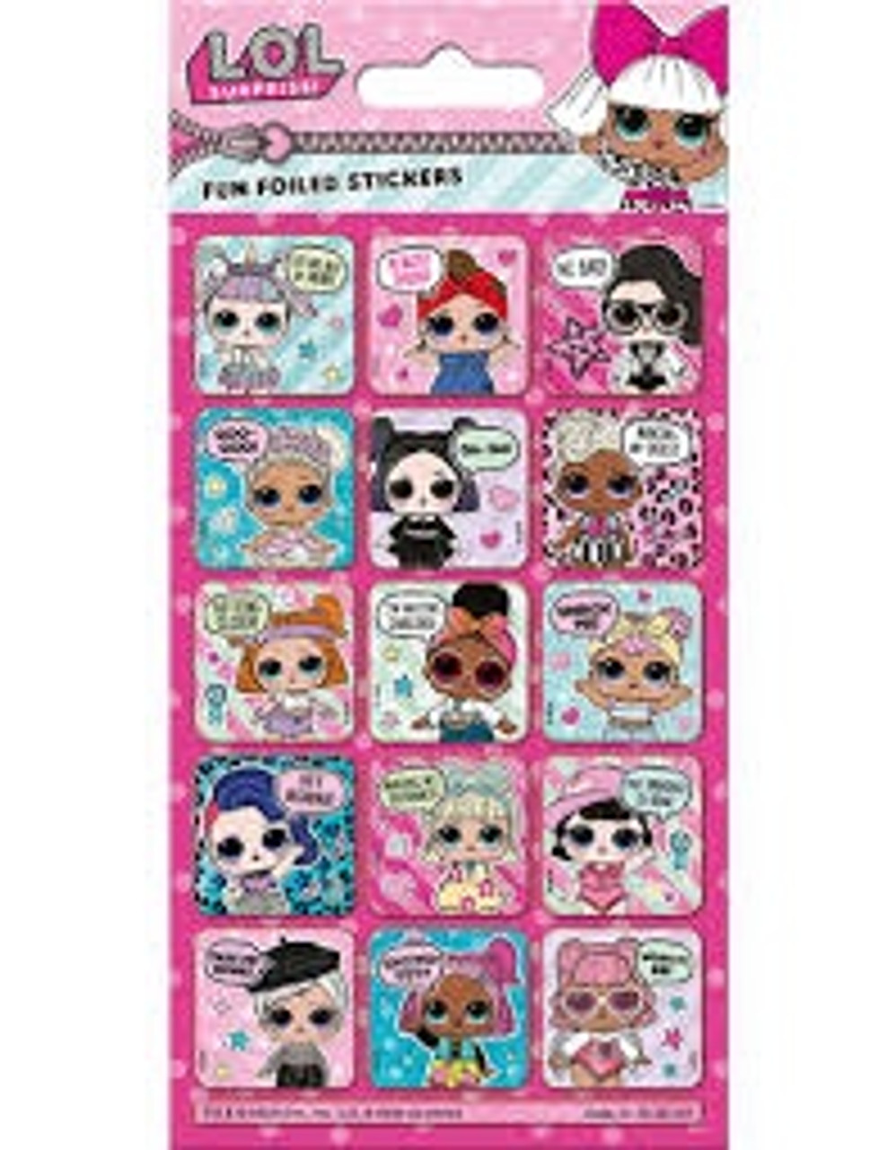 L.O.L FUN FOILED STICKERS