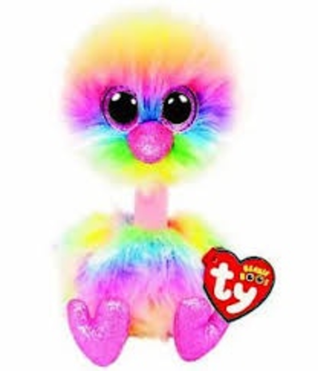 BEANIE BOOS ASHA RAINBOW OSTRISH