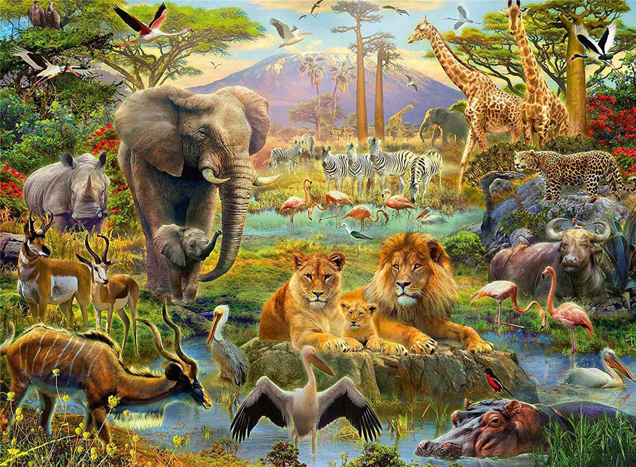 ANIMALS SAVNNA PUZZLE 200 PCS