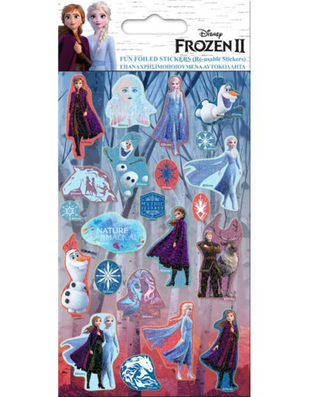 FROZEN 2 FOILED STICKERS