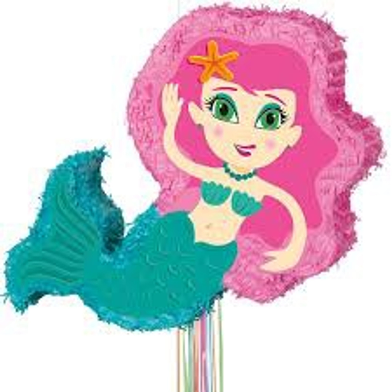 MERMAID SHAPED PULL PINATA