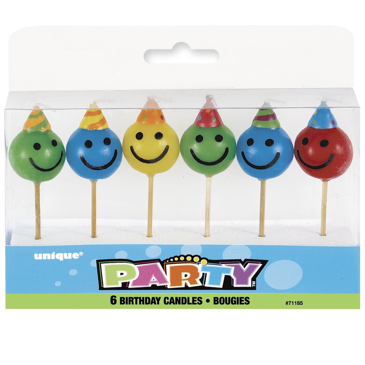 6 FACE PICK BIRTHDAY CANDLES