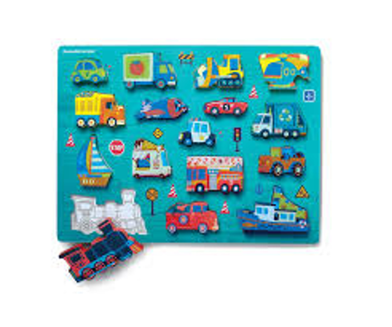 THINGS THAT GO WOOD PUZZLE 16PCS