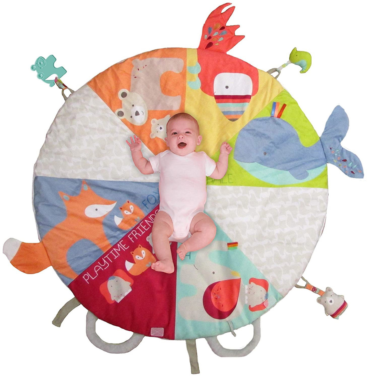 PLAYTIME FRIENDS MULTI-SENSORY OM-THE-GO PLAYMAT