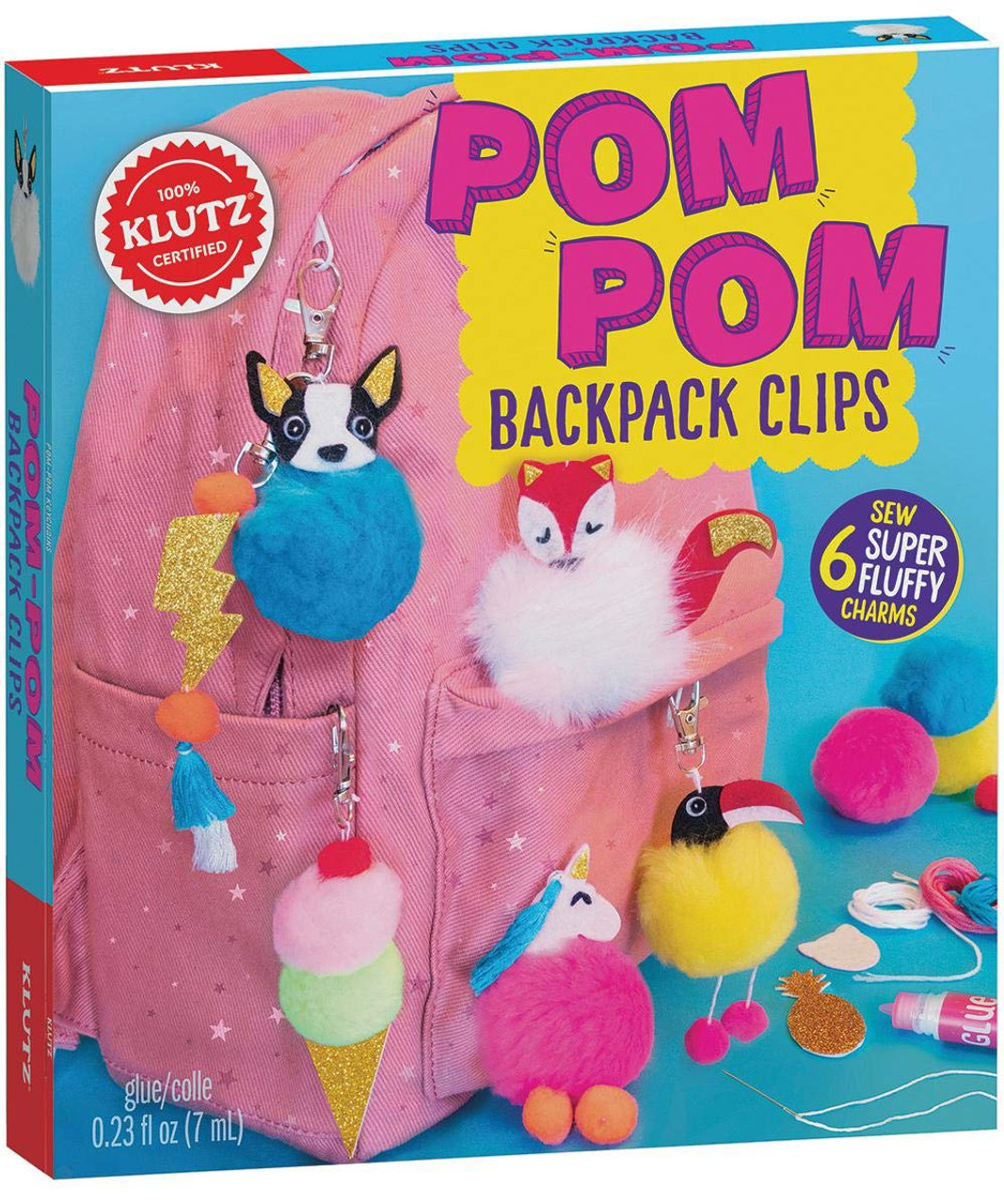 POM-POM BACKPACK CLIPS