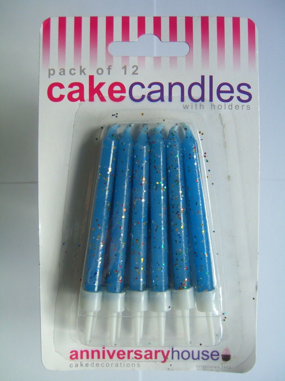 CAKE CANDLE BLUE