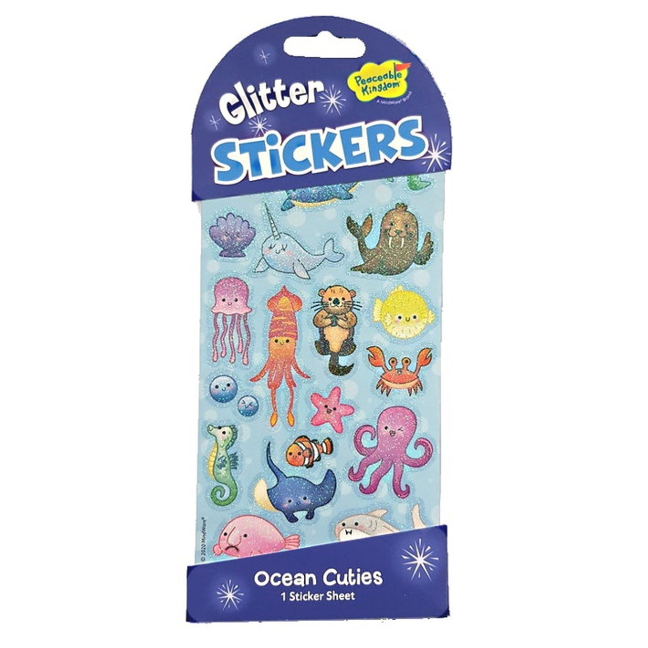 GLITTER OCEAN STICKERS