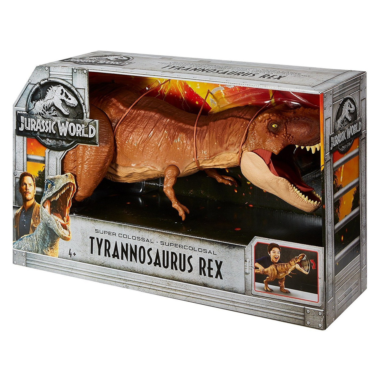 Jurassic World Super Colossal T-Rex Tyrannosaurus Rex Dinosaurier Riesdino NEU 
