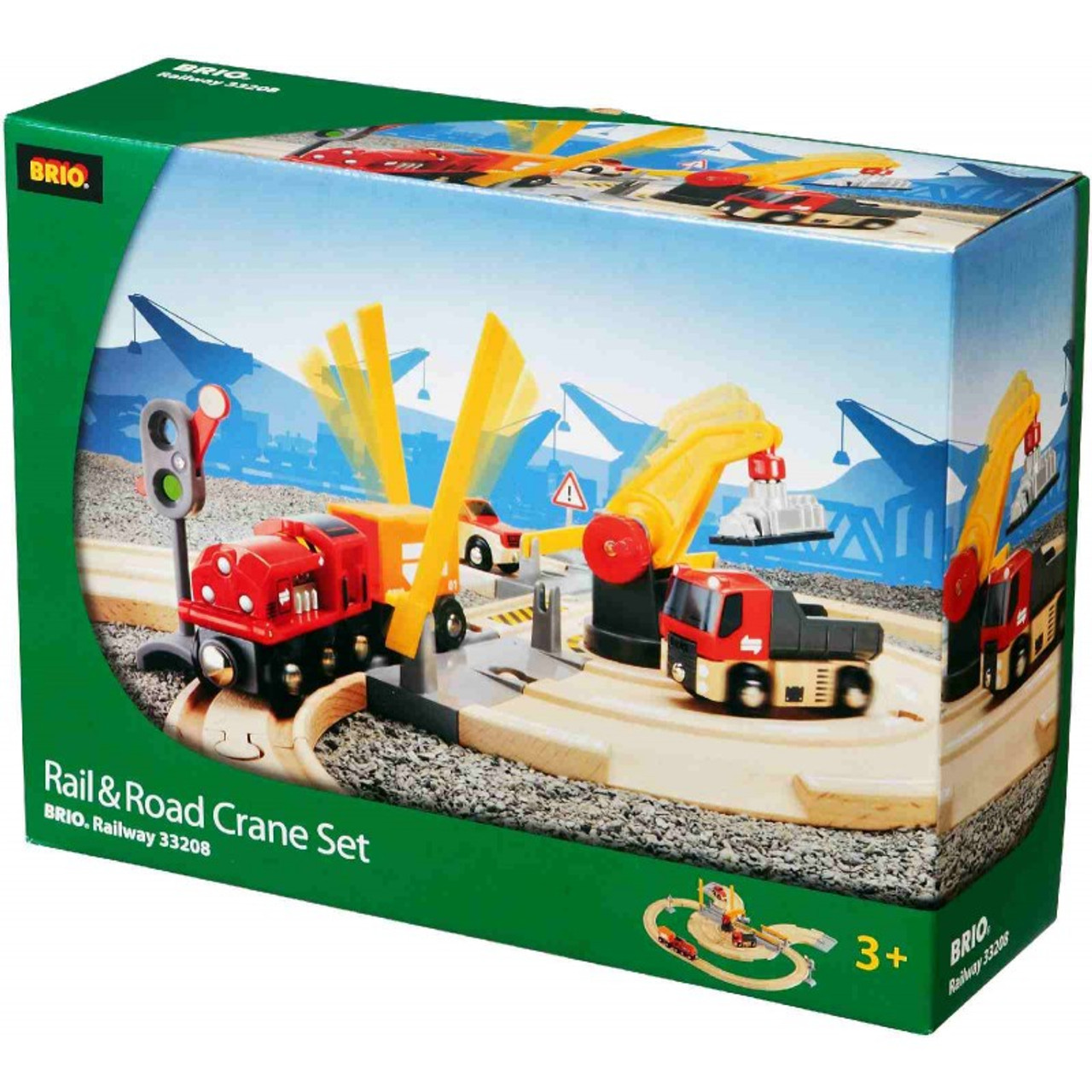 BRIO RAIL & ROAD CRANE SET