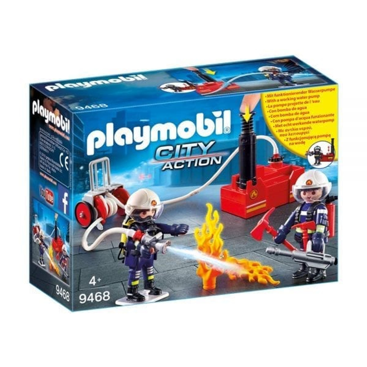 PLAYMOBIL FIREFIGHTER WITH PUMP