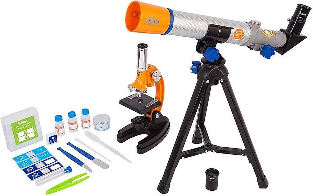 DISCOVERY 40MM TELESCOPE AND 900X MICROSCOPE COMBO SET