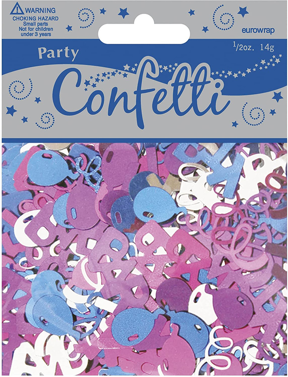 CONFETTI MET PARTY SWIRLS BALLOONS