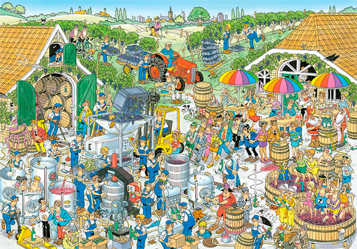 JAN VAN HAASTEREN WINERY 3000 PCS - Toys Club