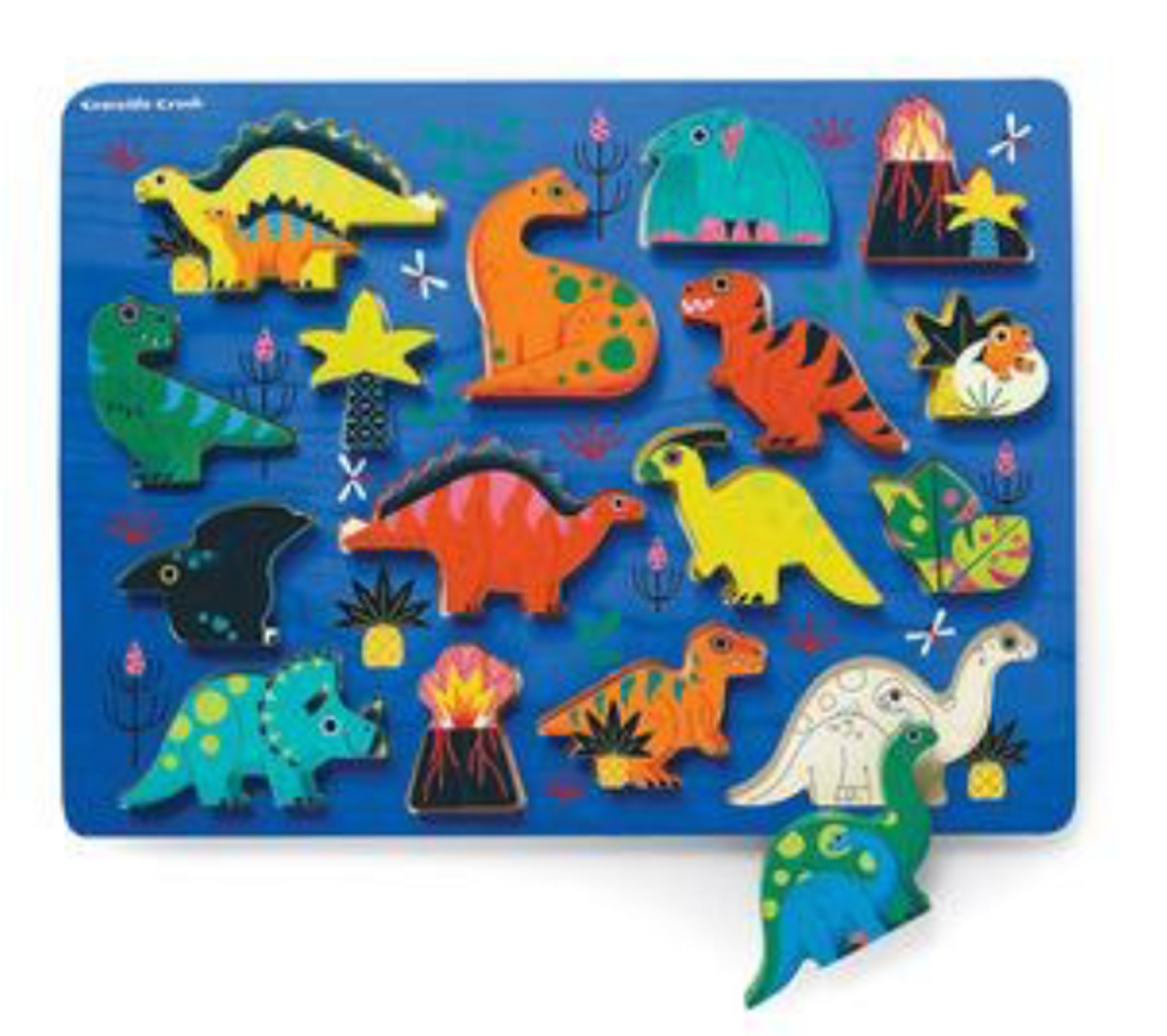 DINOSAUR WOOD PUZZLE 16PCS