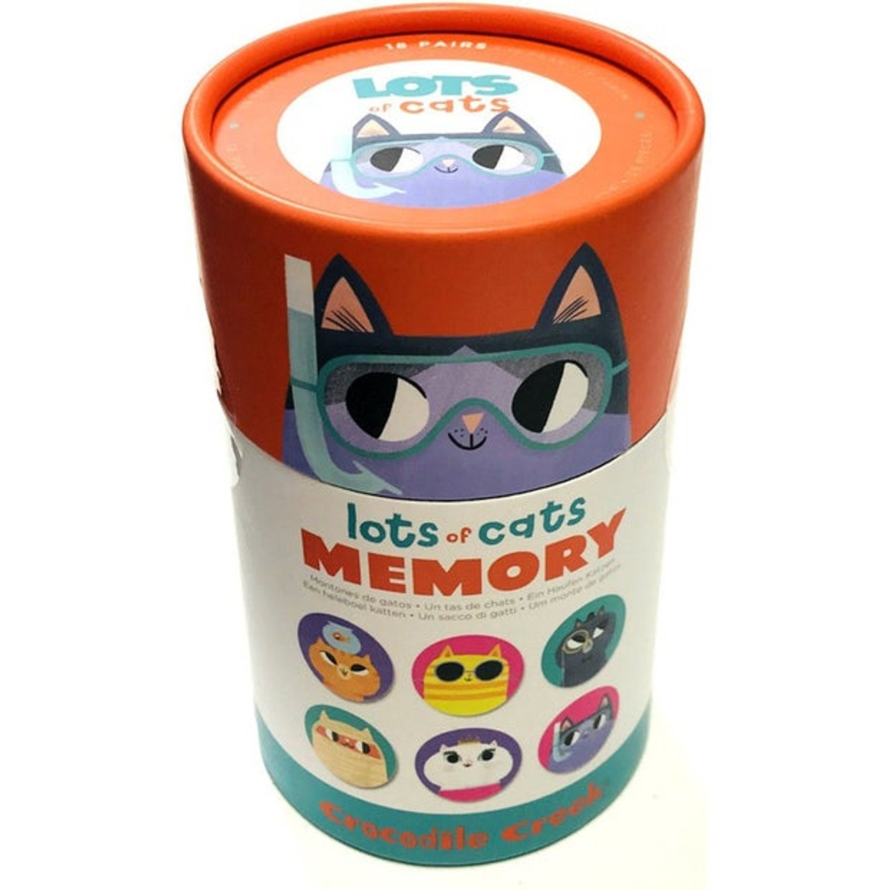 CANISTER MEMORY LOTS OF CATS