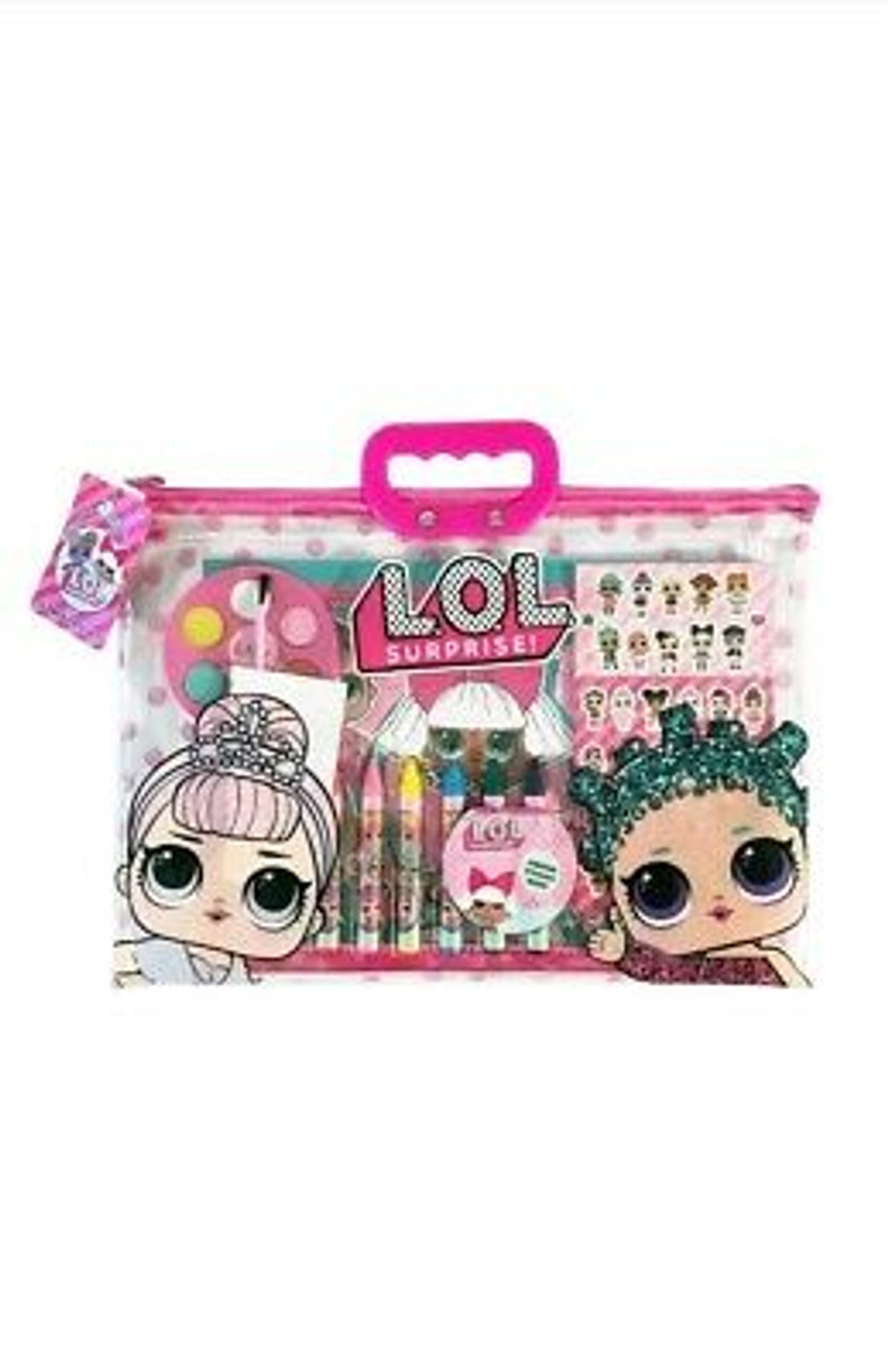 LOL SURPRISE STATIONERY IN ZIPPER TOTE SET 12 PCS