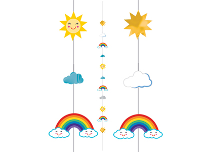 BALLOON FUN STRINGS RAINBOW