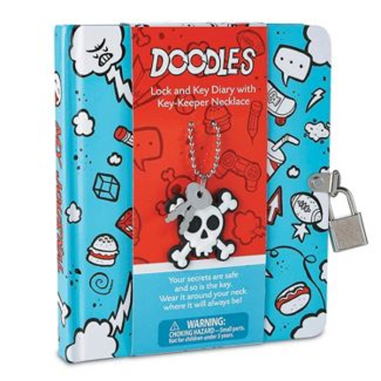 DOODLES KEY-KEEPER NECKLACE DIARY