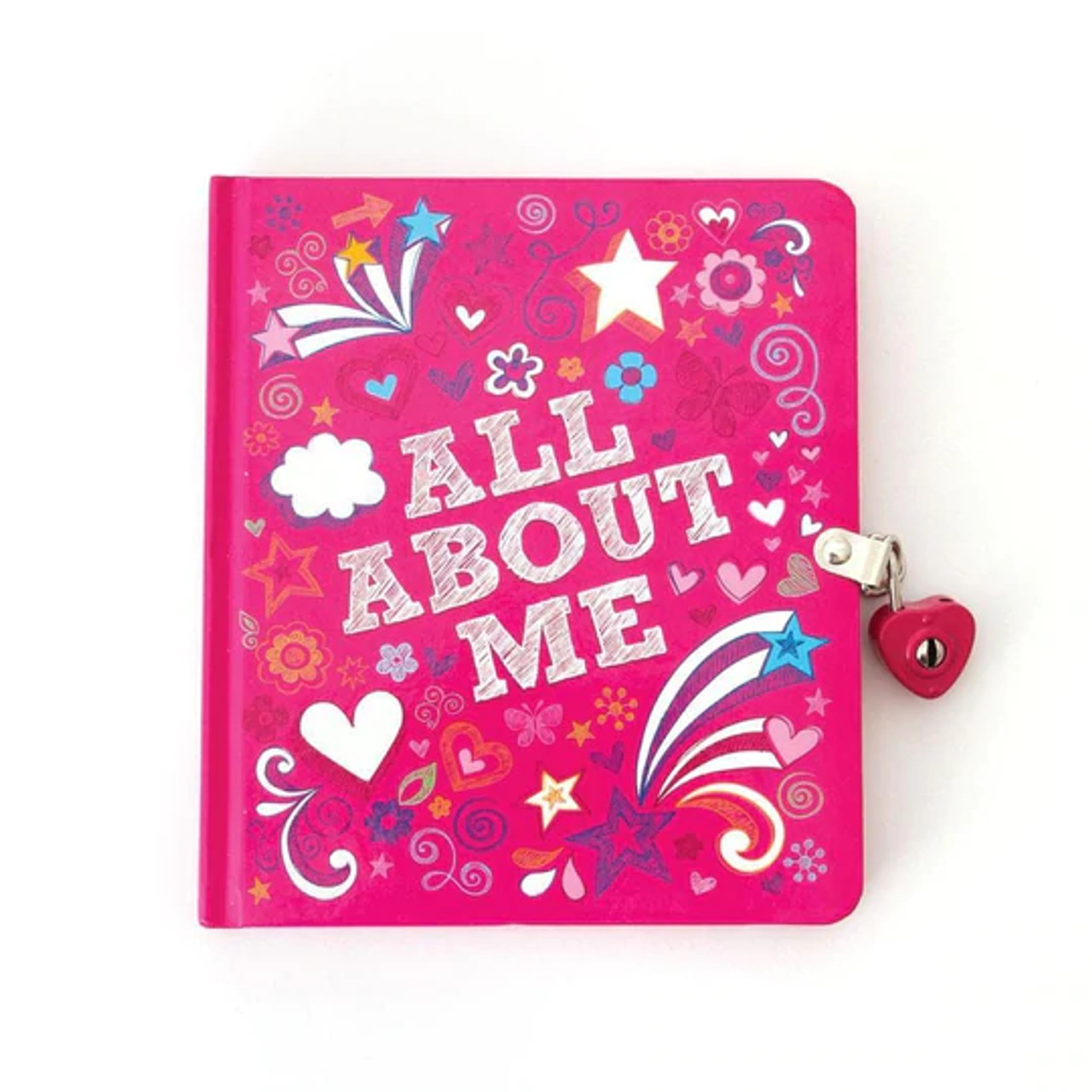 ALL ABOUT ME GLITTER LOCK & KEY DIARY