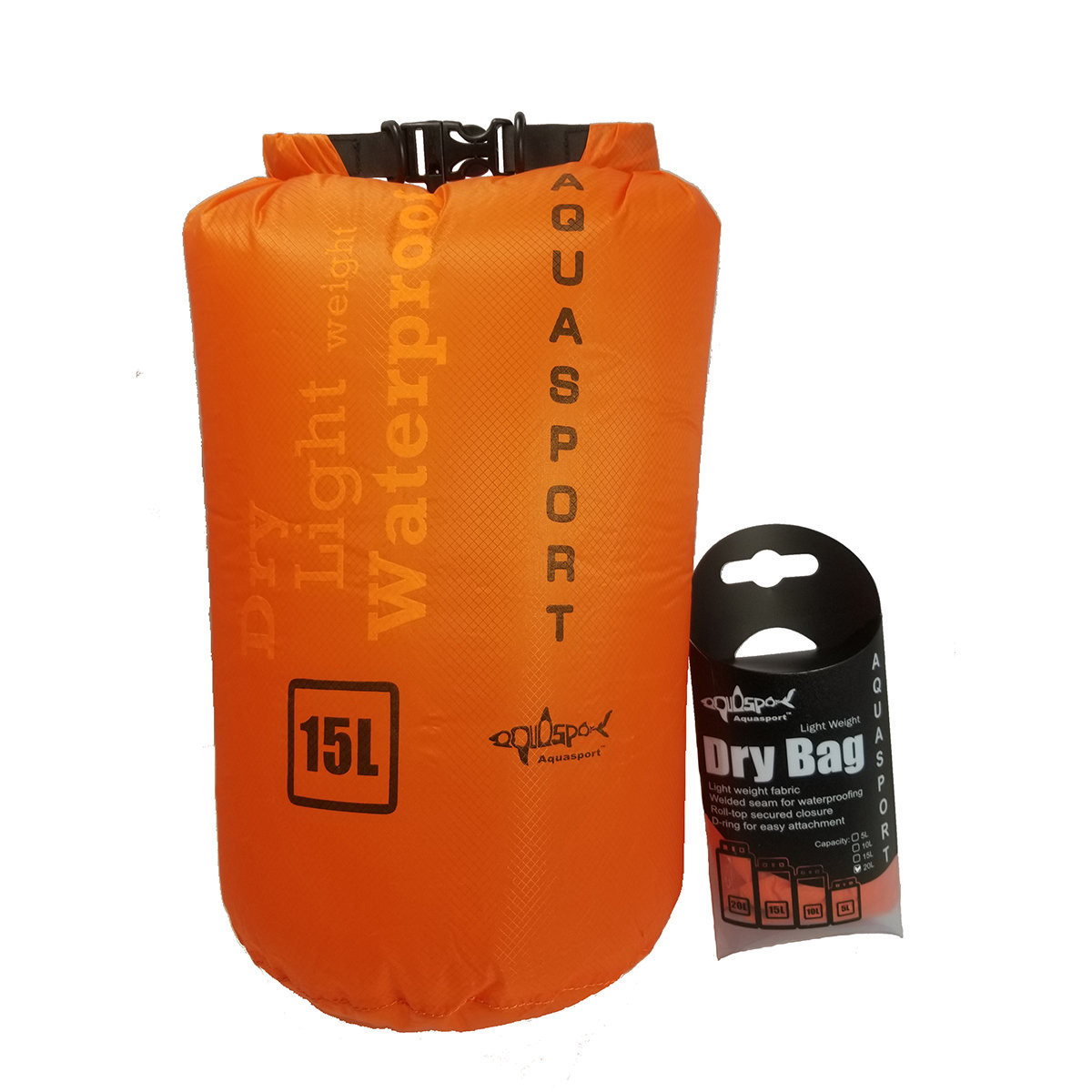 AQUASPORT DRY BAG 15L ORANGE