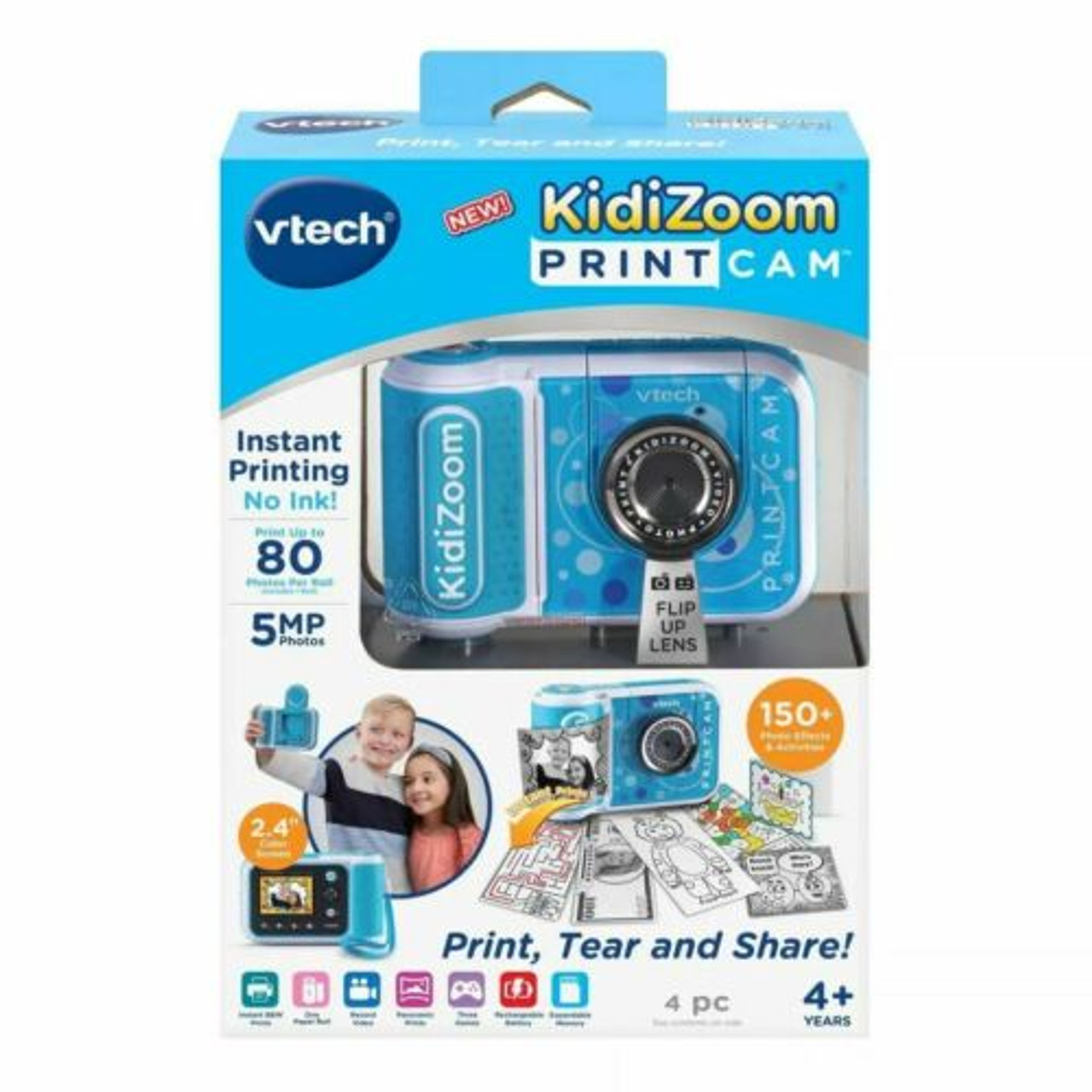 Vtech KidiZoom Printcam Paper Refill Pack 5 Rolls - 3 Regular 2 Sticker