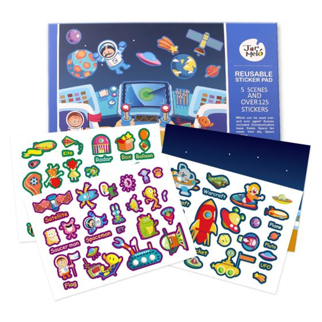 REUSABLE STICKER PAD SET-SPACE EXPLORATION