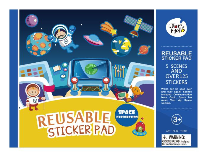 REUSABLE STICKER PAD SET-SPACE EXPLORATION