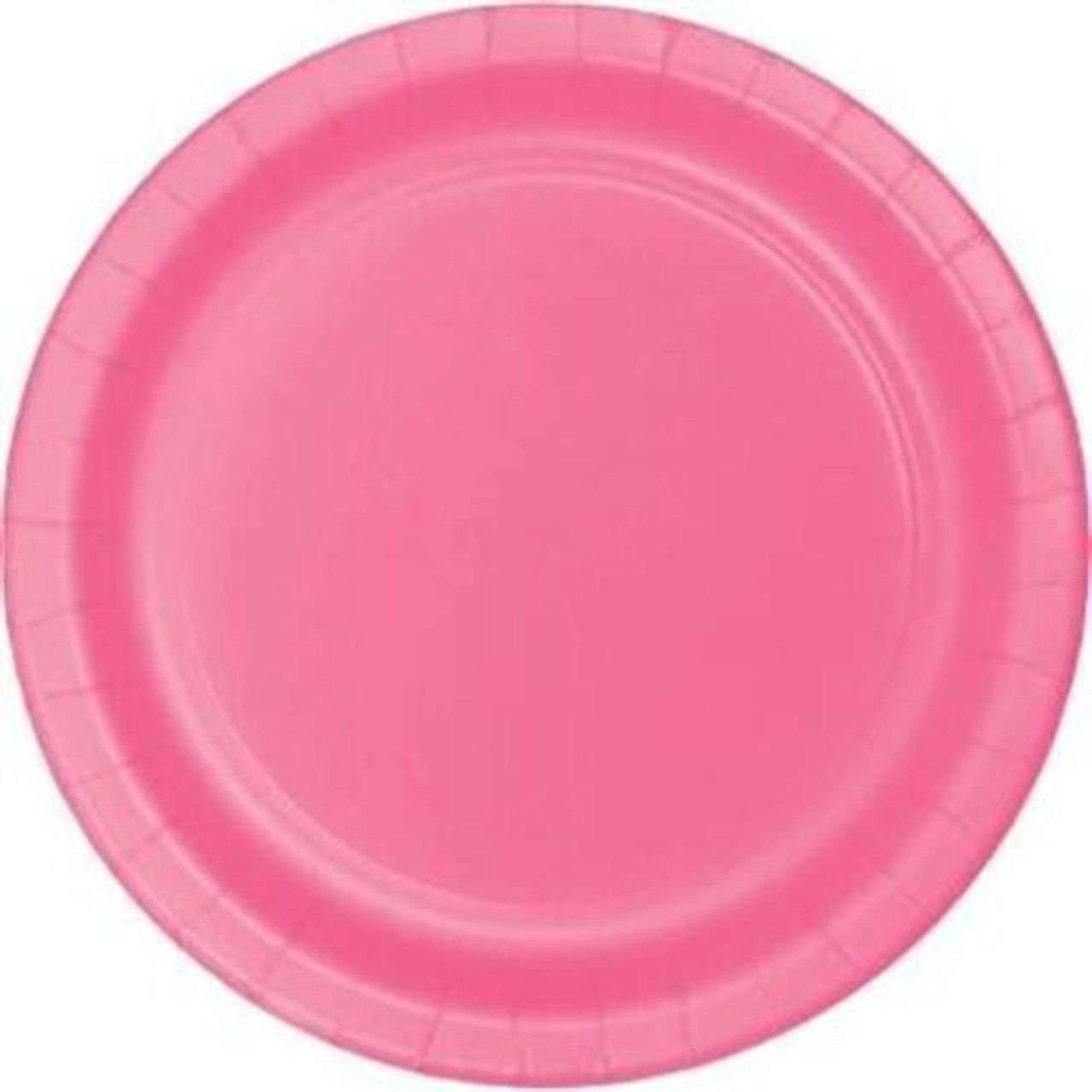 DESSERT PLATES 24CT HOT PINK