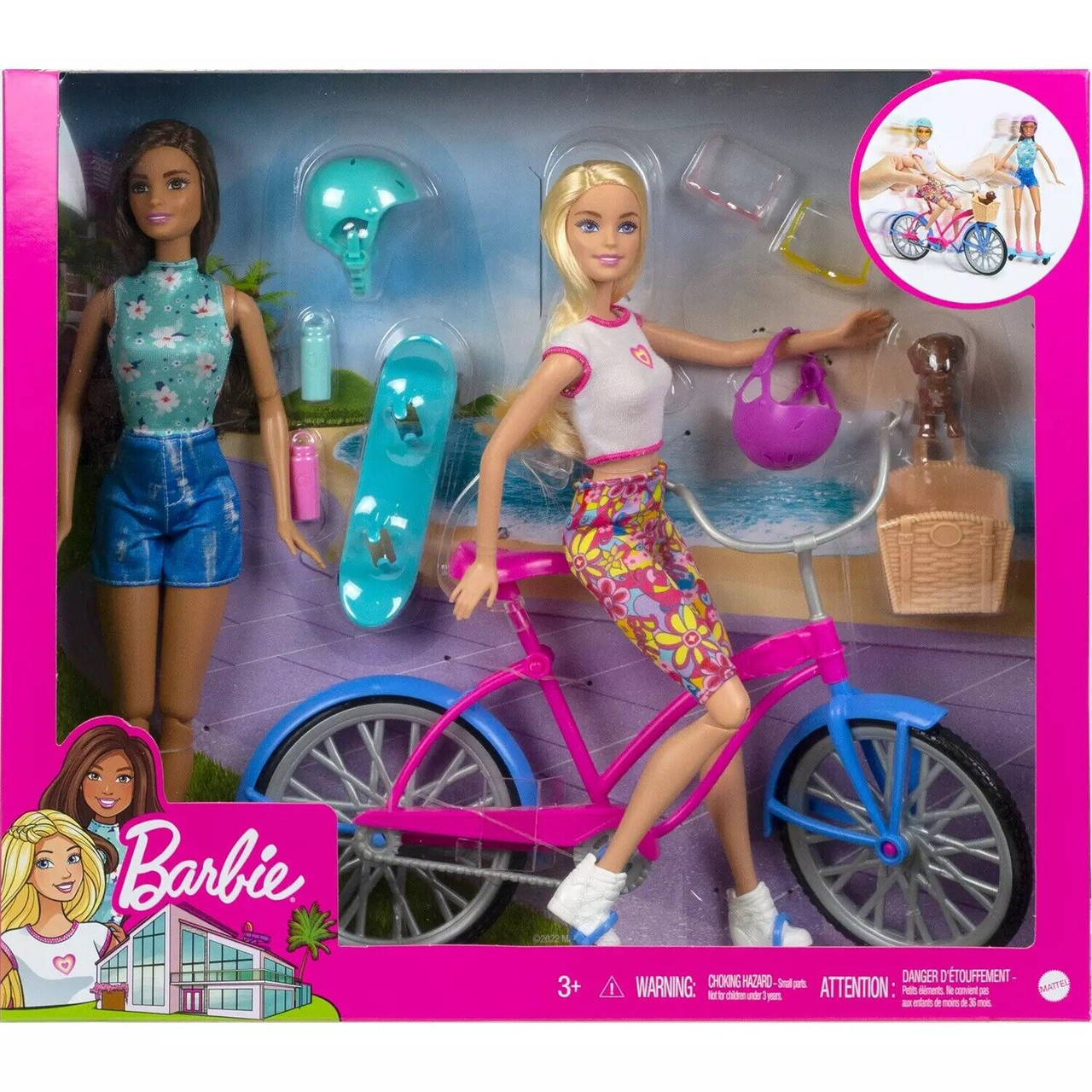 BARBIE OUTDOOR BIKE PLAYSET