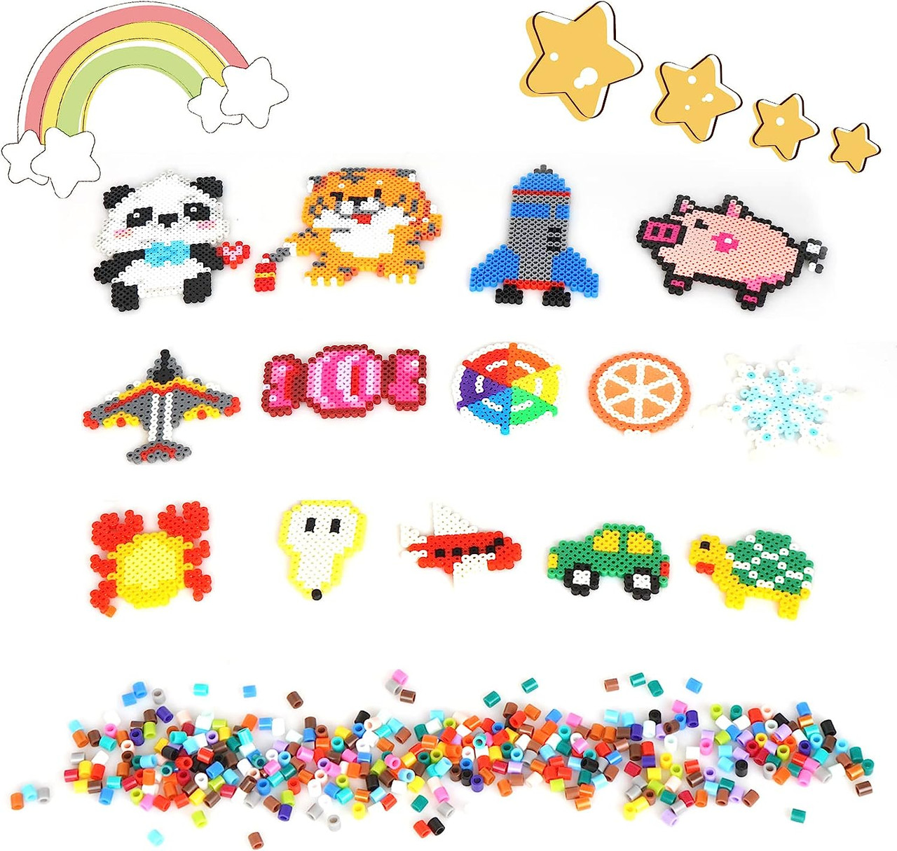 Fuse Beads 5,000pcs 20 Colors Iron Beads Compatible Perler Beads Hama  Beads, 5mm Melty Beads Assorted Beads
