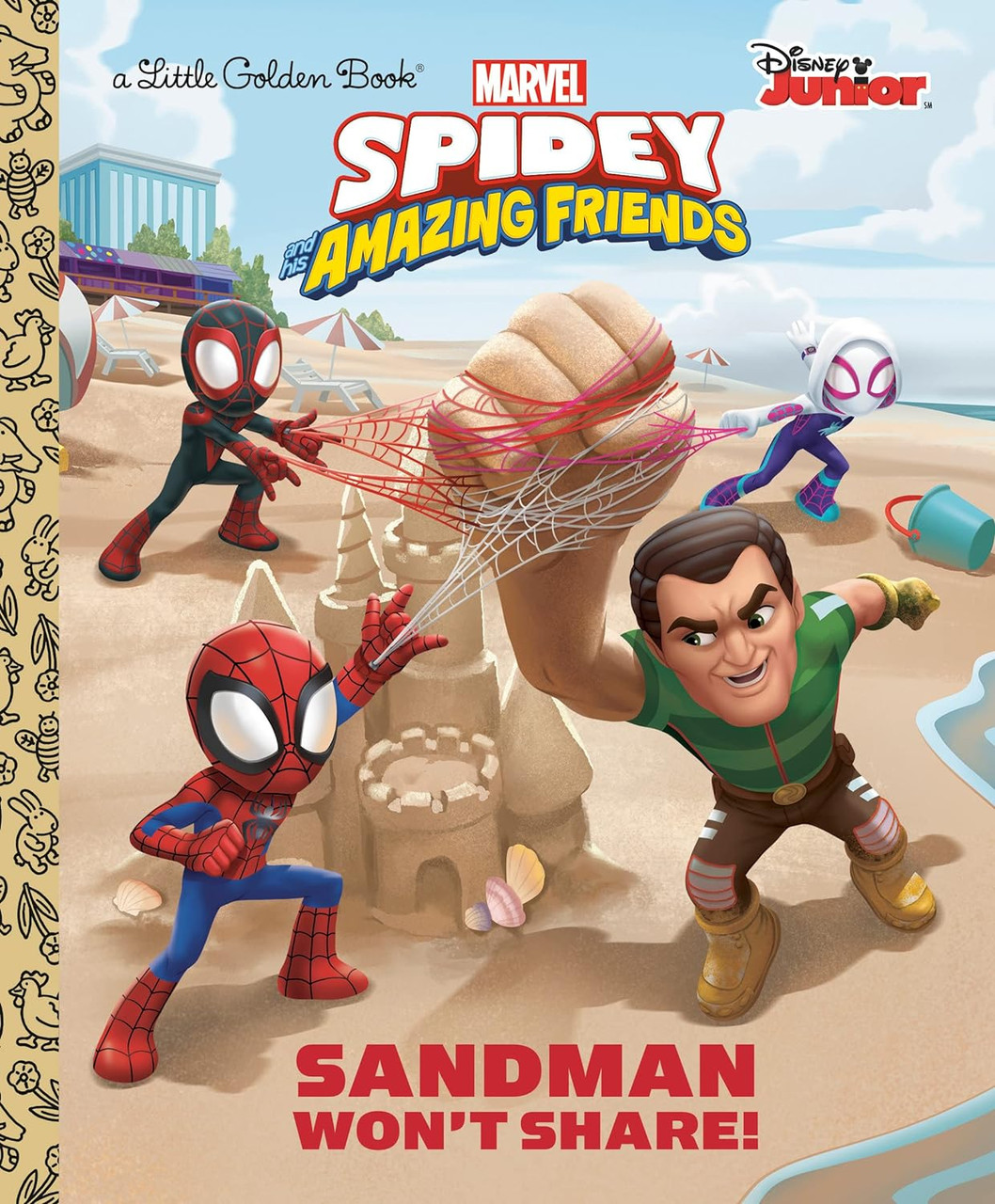 SPIDEY AMAZING FRIENDS SANDMAN WON;T SHARE! HB