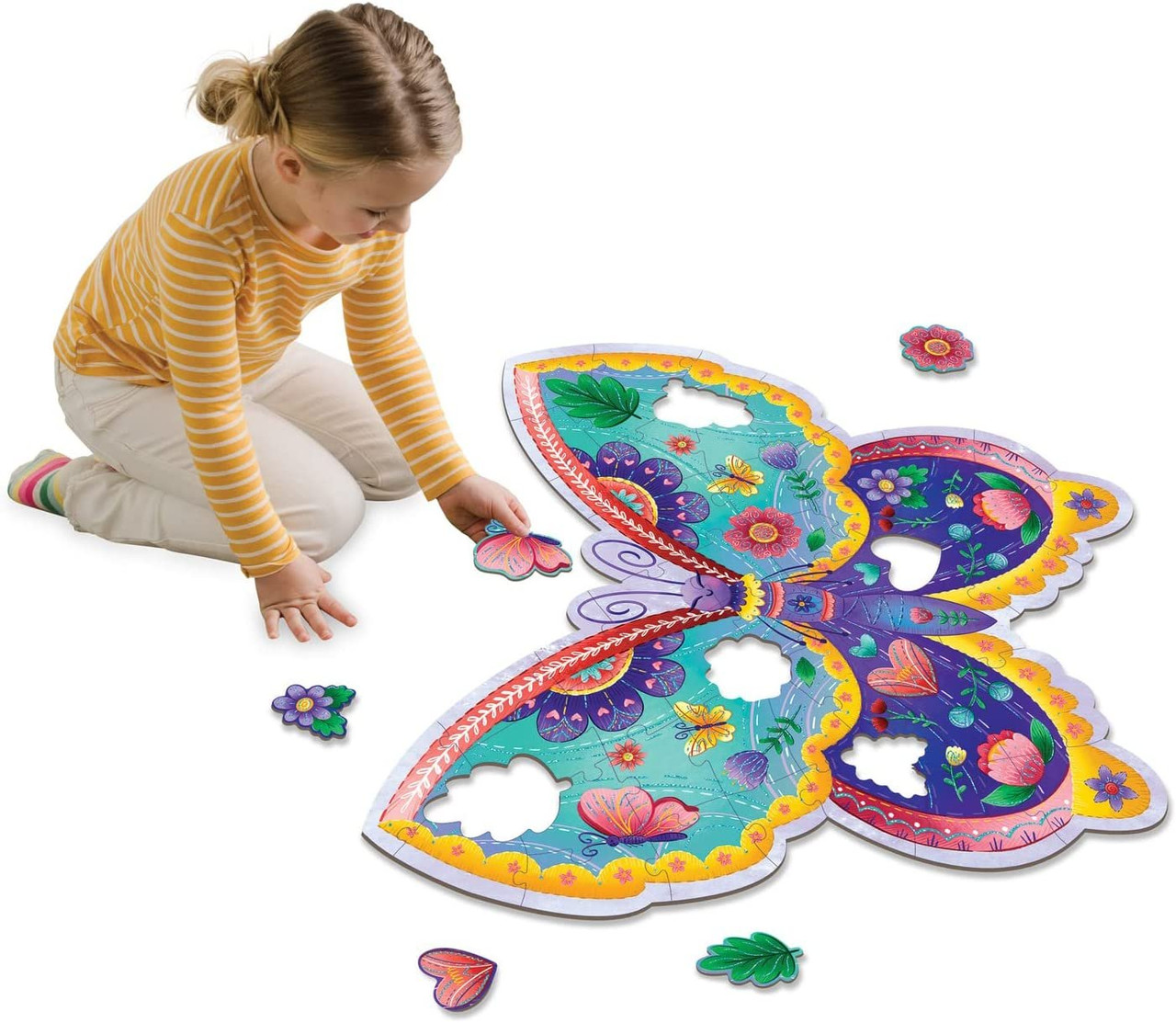 BUTTERFLY FLOOR PUZZLE 53PCS