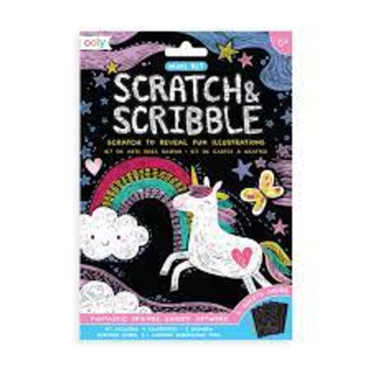 MINI SCRATCH & SCRIBBLE ART KIT FUNTASTIC FRIENDS