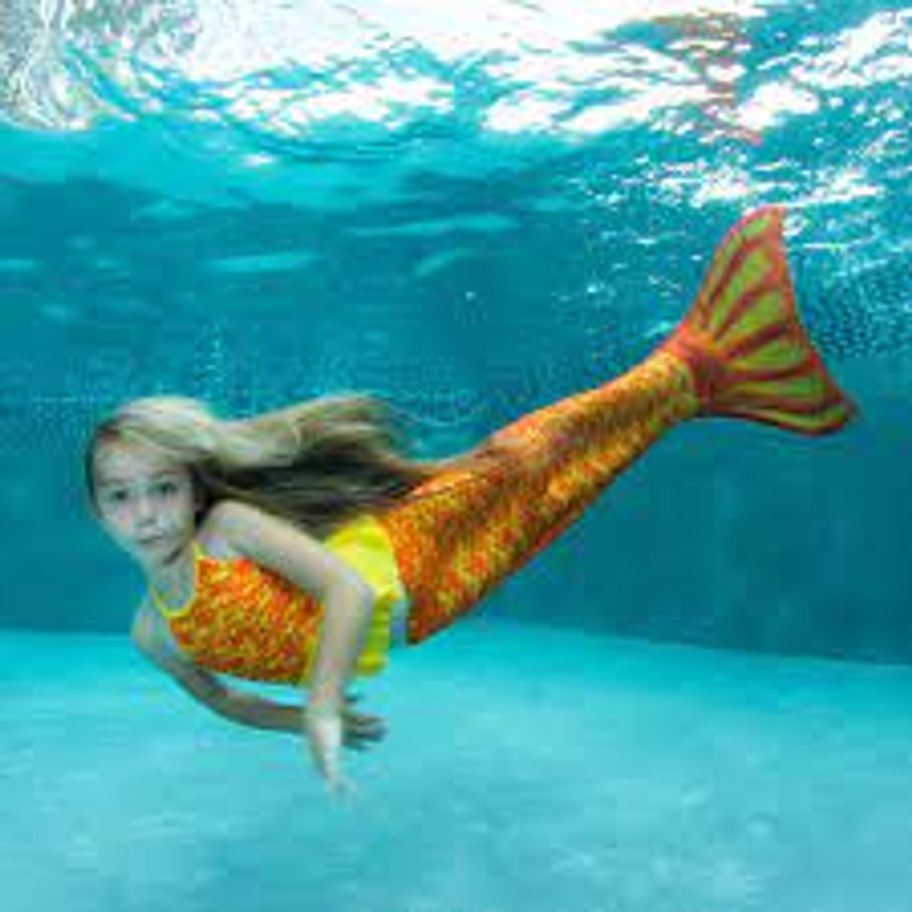 FIN FUN DESTINY'S TROPICAL SUNRISE MERMAID TAIL & MONOFIN 8