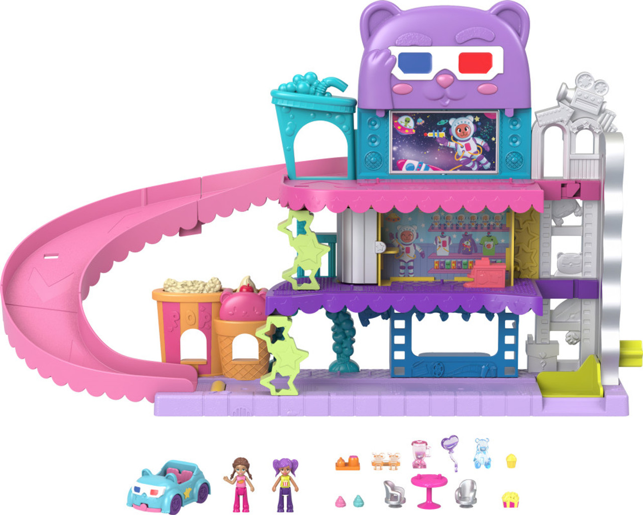 POLLY POCKET DRIVE IN MOVIE THEATRE