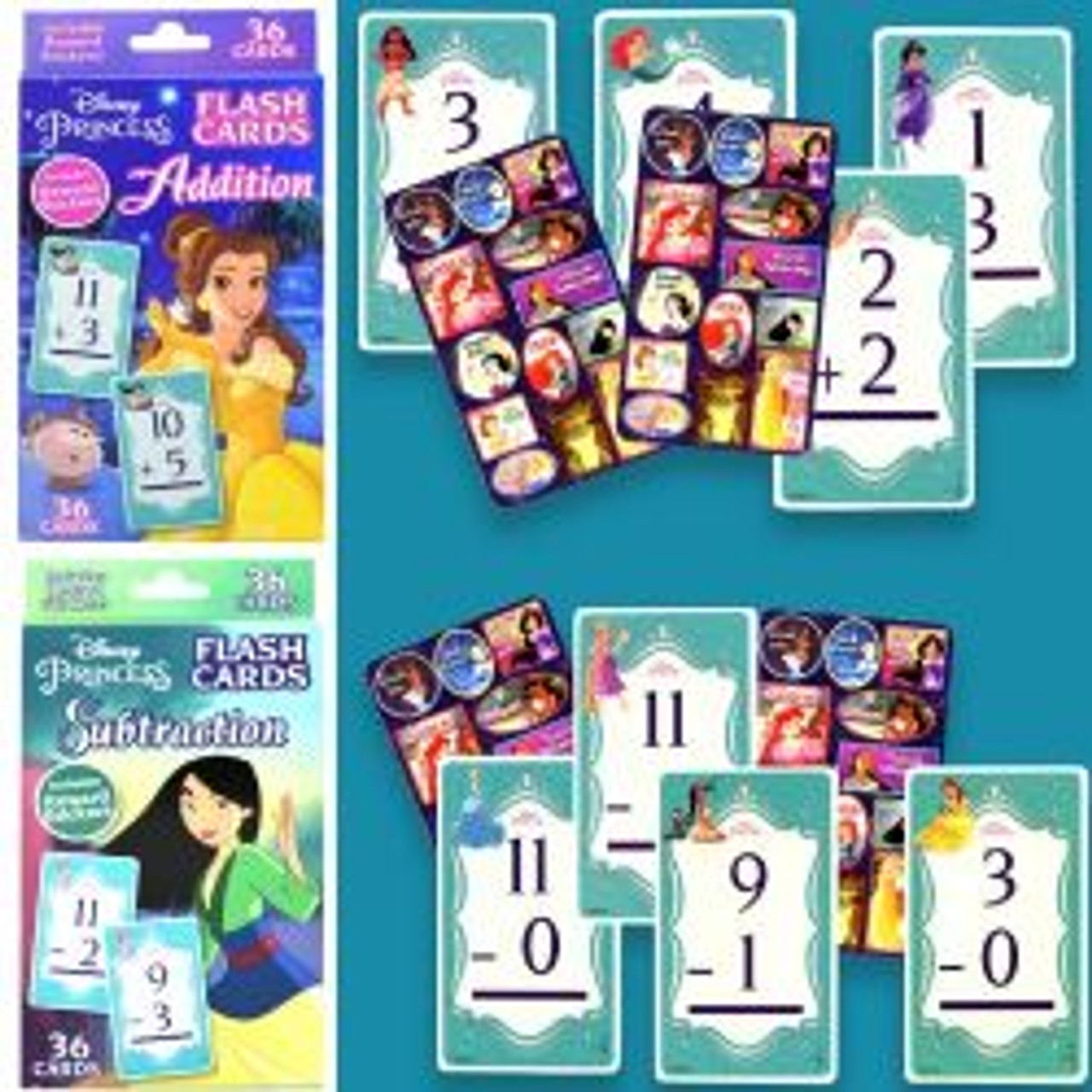 DISNEY PRINCESS 2T FLASH CARD ASST