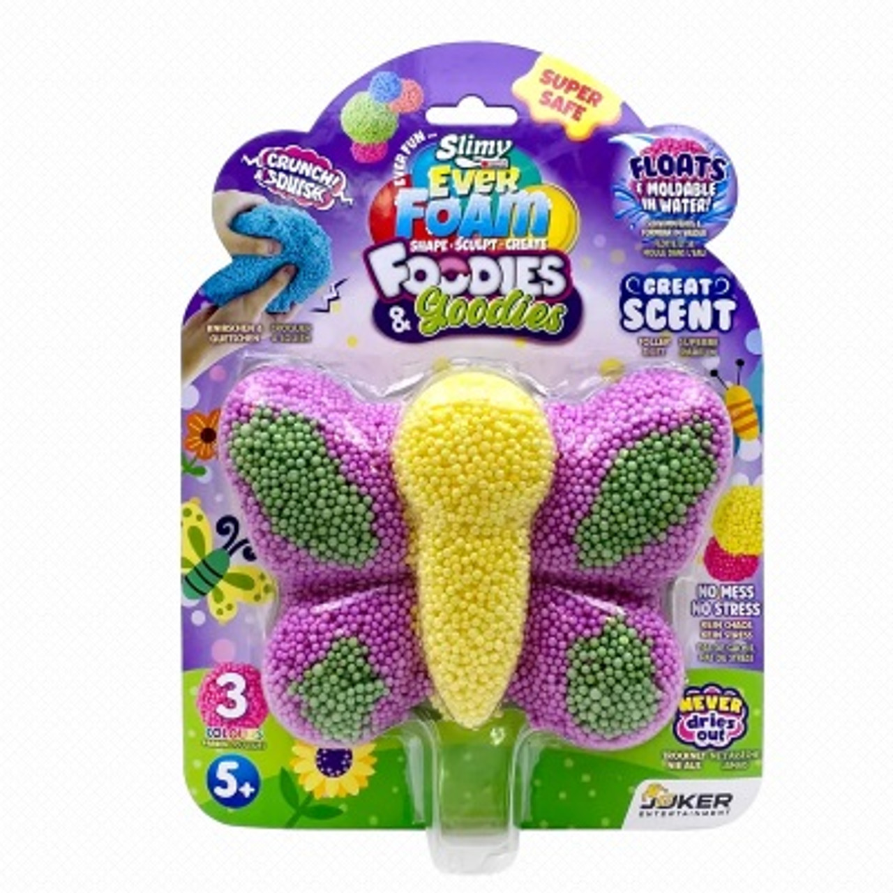 SLIMY EVER FOAM FOODIES & GOODIES FLOWER AND ICE CREAM ASST