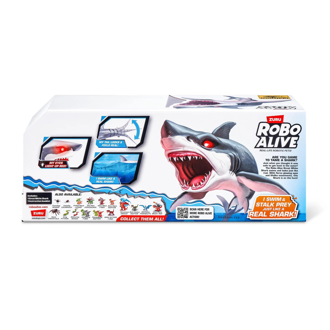 ROBO ALIVE GREAT WHITE SHARK - Toys Club