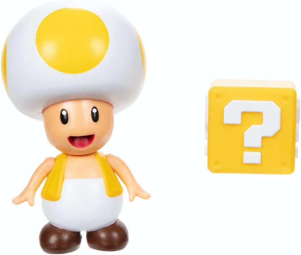 SUPER MARIO FIGURE YELLOW TOAD
