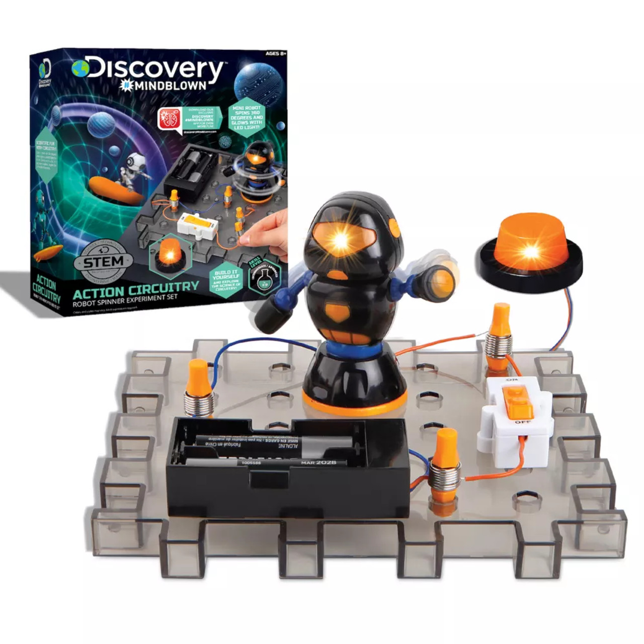 DISCOVERY ACTION CIRCUITRY ROBOT SPINNER W1