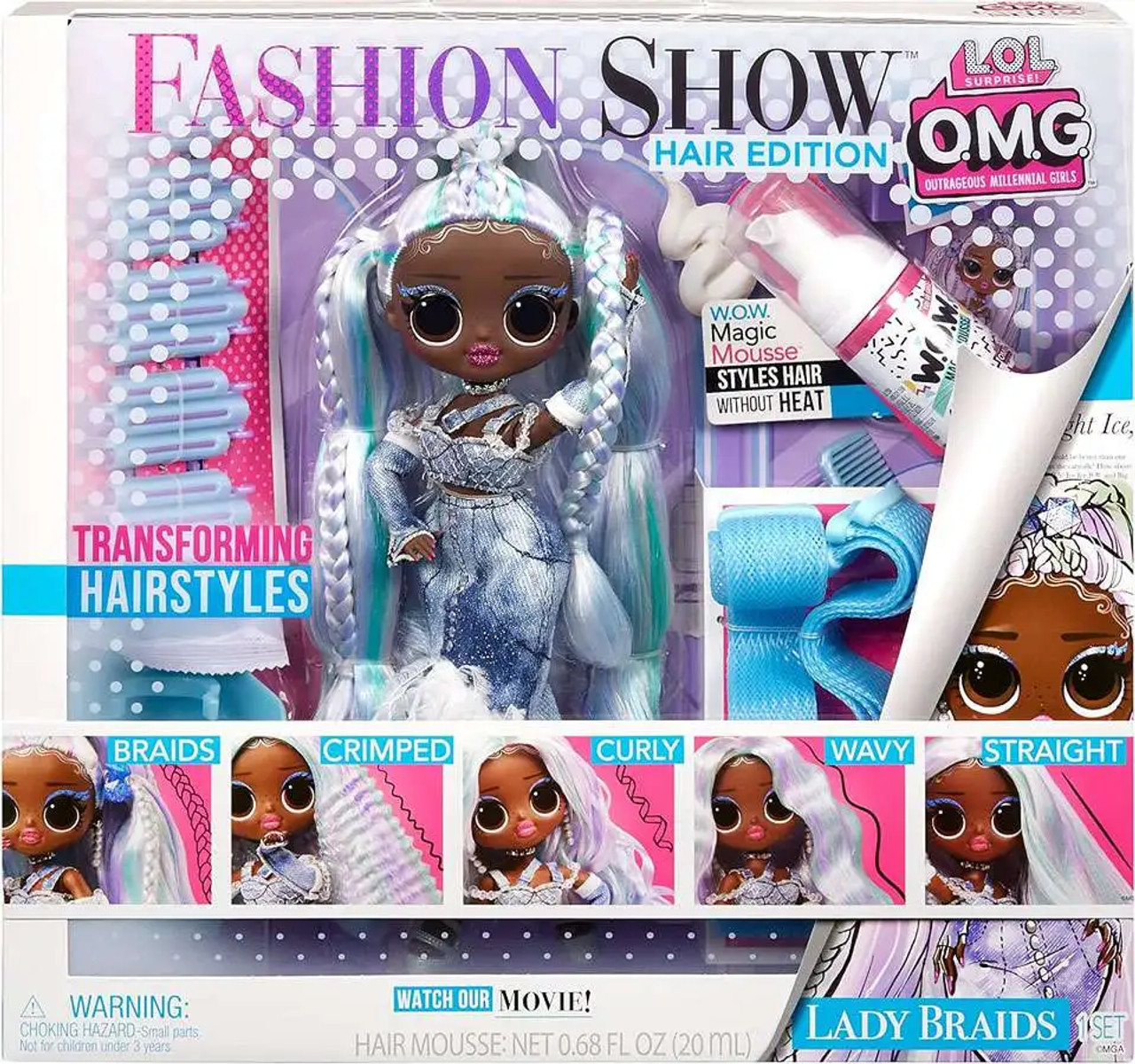 L.O.L SURPRISE OMG FASHION SHOW HAIR EDITION LADY BRAIDS