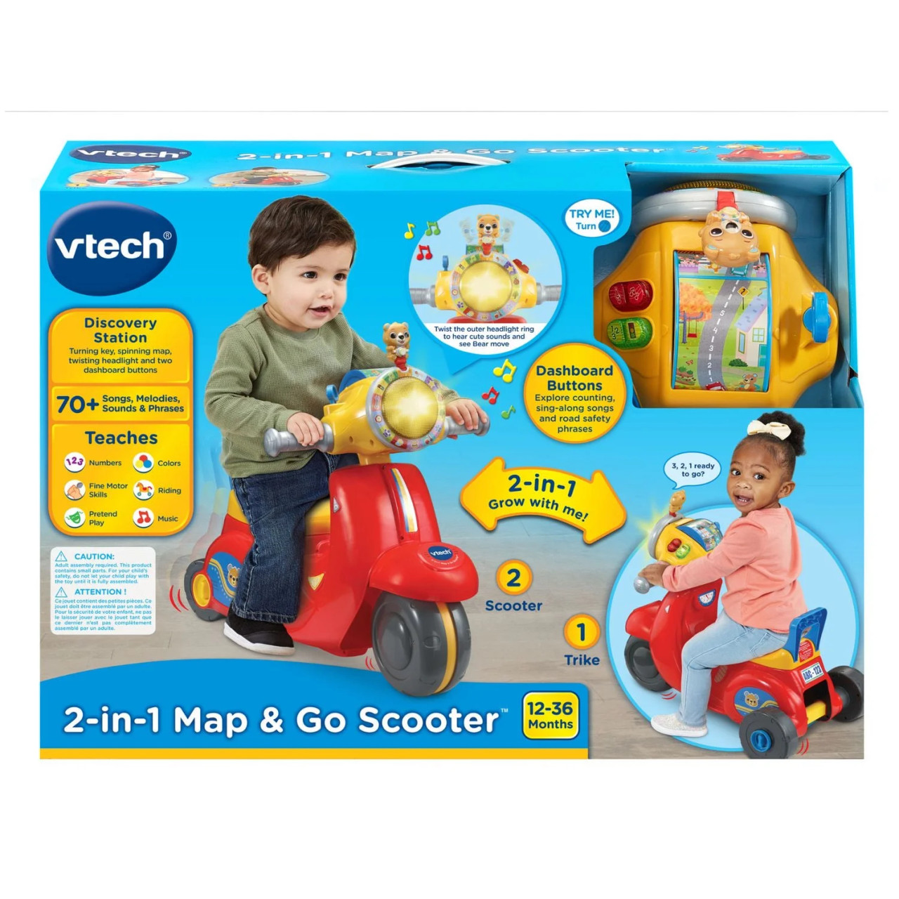 VTECH 2-IN-1 MAP & GO SCOOTER