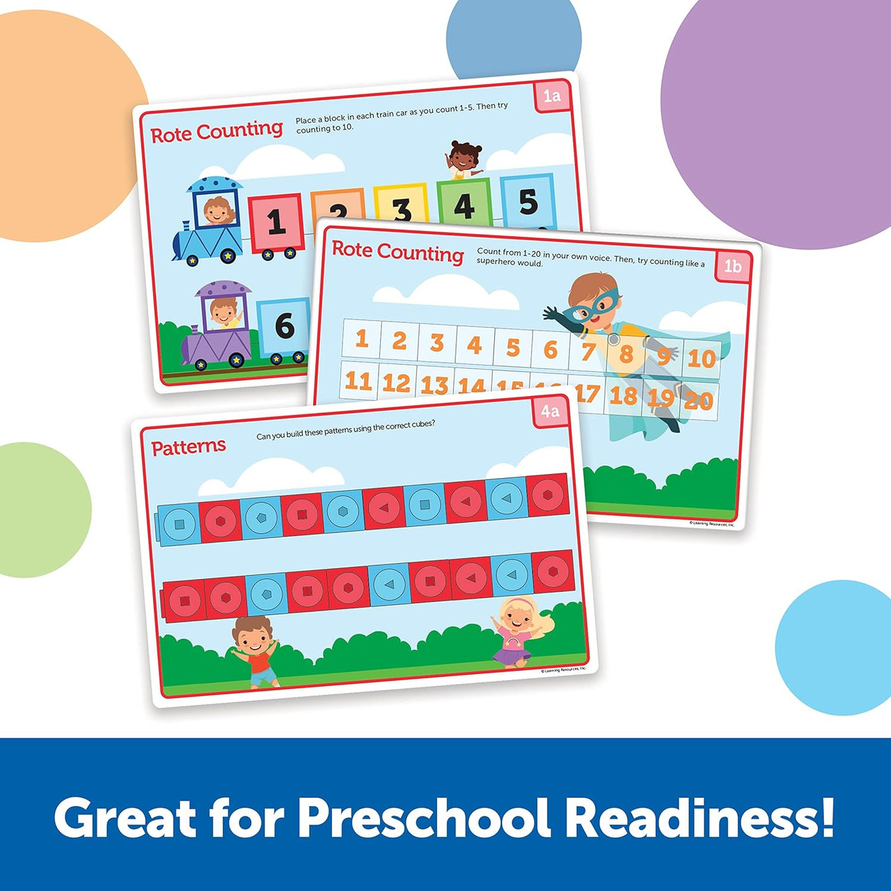 MATHLINK CUBES PRESCHOOL MATH ACTIVITY SET