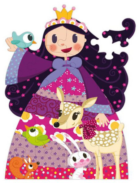 VERTICAL PUZZLE PRINCESS 24 PCS