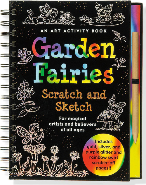 GARDEN FAIRIES SCRATCH AND SKETCH