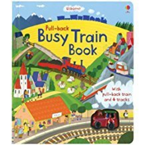 BUSY TRAIN PULL-BACK BOOK (BB)